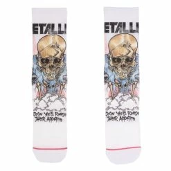 Socks Metallica - AJFA Pushead White 10 Socks Metallica - AJFA Pushead White -Costume Spooky 1000x1010