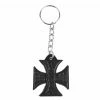 Keyc Ring (pendant) BLACK HEART - HOT ROD CROSS LEATHER -Costume Spooky 124042 ew027