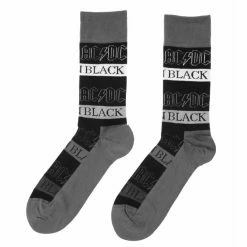 Socks AC/DC - Back In Black - BLACK - ROCK OFF -Costume Spooky 128504 wa033