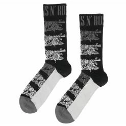 Socks Guns N' Roses - Monochrome Pistols - BLACK - ROCK OFF -Costume Spooky 128510 as 021