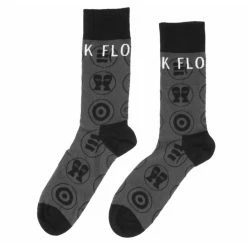 Socks Pink Floyd - Later Years Symbols - CHARCOAL - ROCK OFF -Costume Spooky 128514 wa005