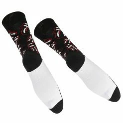 Socks Rolling Stones - Outline Tongues - BLACK - ROCK OFF -Costume Spooky 128517 as 024