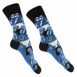 Socks Rolling Stones - Blue Tongues - BLUE - ROCK OFF