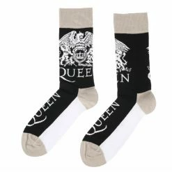 Socks Queen - Crest & Logo - BLACK - ROCK OFF -Costume Spooky 128546 wa029
