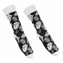 Socks Rolling Stones - Classic Tongues - BLACK - ROCK OFF