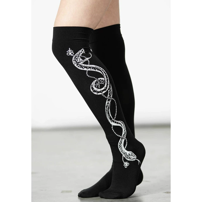 Knee Highs KILLSTAR - Cobra Maiden - Black 4 Knee Highs KILLSTAR - Cobra Maiden - Black - Image 2