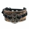 Bracelet Pentagram - Brown 2 Bracelet Pentagram - Brown -Costume Spooky DS97770