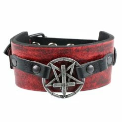 Bracelet Pentagram Cross - Red