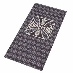 Neck Warmer WEST COAST CHOPPERS - CROSS - BLACK -Costume Spooky IMG 2368