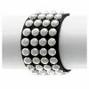 Bracelet BLACK SNAKE ROUND RIVETS 4 ROWS 1 Bracelet BLACK SNAKE ROUND RIVETS 4 ROWS -Costume Spooky LSF1 91
