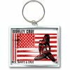 Key Ring - Pendant Mötley Crue (Red, White & Crue Logo) - ROCK OFF -Costume Spooky MOTKEY09