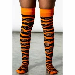 Knee Pads KILLSTAR - Wretched Soul Distress - Black / Orange