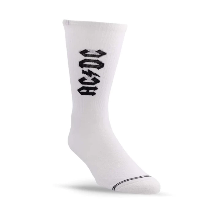 Socks PERRI'S SOCK - AC/DC - LIGHTNING STRIKES CREW - WHITE 3 Socks PERRI'S SOCK - AC/DC - LIGHTNING STRIKES CREW - WHITE
