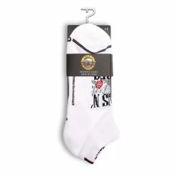 Socks PERRI'S SOCK - Guns N' Roses - LOGO LINER - WHITE -Costume Spooky ase8r77d
