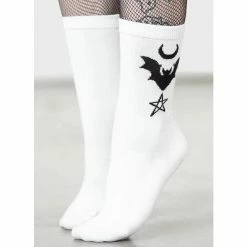 Socks KILLSTAR - Bat Magic - White