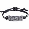 Bracelet ALCHEMY GOTHIC - AC / DC - Rectangular Logo -Costume Spooky dvdfv