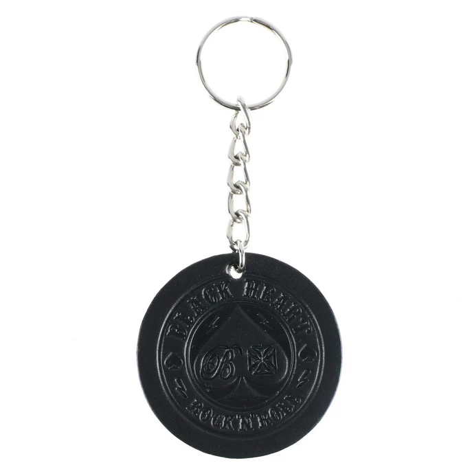 Key Ring (pendant) BLACK HEART - ACE OF SPADES - BLACK 3 Key Ring (pendant) BLACK HEART - ACE OF SPADES - BLACK