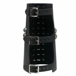 Bracelet 11 ROW WITH PYRAMID CROSS LEATHER -Costume Spooky jz 014