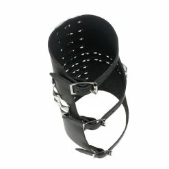 Bracelet 11 ROW WITH PYRAMID CROSS LEATHER -Costume Spooky jz 015