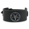 Bracelet Baphomet - Black - Crystal Blue -Costume Spooky naram 031