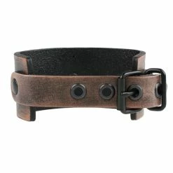 Bracelet Baphomet - Brown - Crystal Red -Costume Spooky naram 049