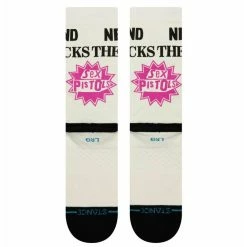 Socks Sex Pistols - BOLLOCKS - OFFWHITE -Costume Spooky s6mzfnlx