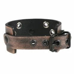 Bracelet Baphomet - Brown - Crystal Blue -Costume Spooky s nyty 016