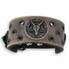Bracelet Baphomet - Brown - Crystal Red -Costume Spooky s nyty 017