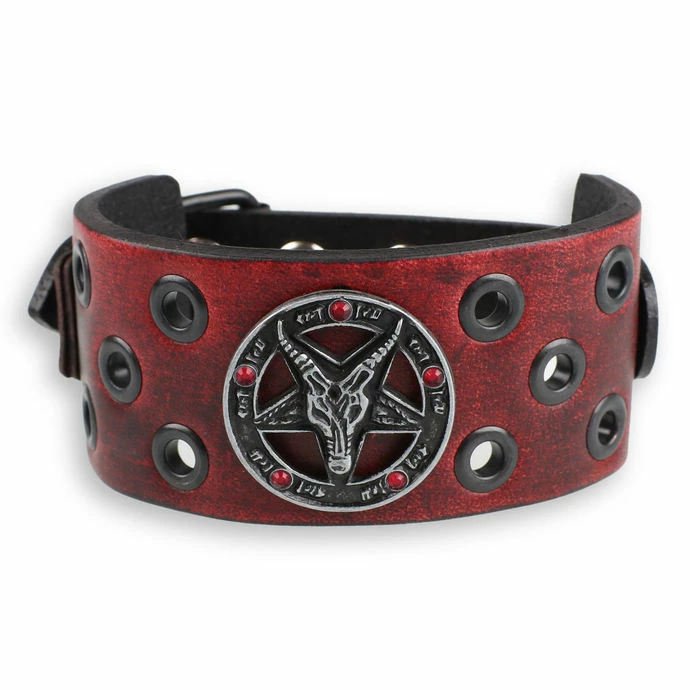 Bracelet Baphomet - Red - Crystal Red 3 Bracelet Baphomet - Red - Crystal Red