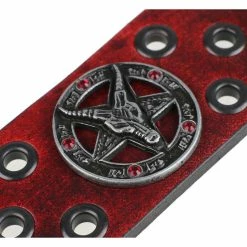 Bracelet Baphomet - Red - Crystal Red 10 Bracelet Baphomet - Red - Crystal Red -Costume Spooky s nyty 039