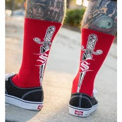 Socks SULLEN - DAGGER KNIT 8 Socks SULLEN - DAGGER KNIT -Costume Spooky scm4337 dagger 3ijh