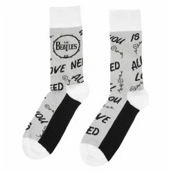 Socks Beatles - AYNIL & Drum - GREY - ROCK OFF -Costume Spooky se027