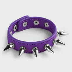 Bracelet KILLSTAR - Stay Away Spike - Purple -Costume Spooky stay away spike bracelet 10