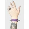 Bracelet KILLSTAR - Stay Away Spike - Purple -Costume Spooky stay away spike bracelet 8