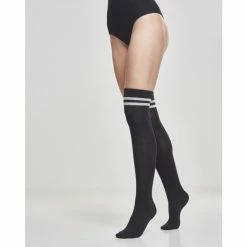 Over The Knee Socks URBAN CLASSICS - 2-Pack - Blk / Blk & Blk / Games -Costume Spooky tb761 m4 00605 black black black grey3