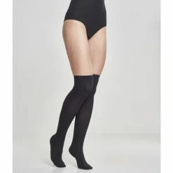 Over The Knee Socks URBAN CLASSICS - 2-Pack - Blk / Blk & Blk / Games -Costume Spooky tb761 m4 00605 black black black grey6