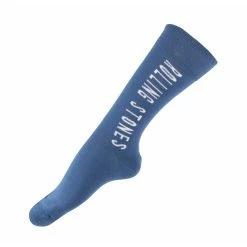Socks Rolling Stones - Vertical Tongue - BLUE - ROCK OFF -Costume Spooky wwws008