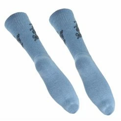 Socks Rolling Stones - Script Logo - BLUE - ROCK OFF -Costume Spooky wwws020